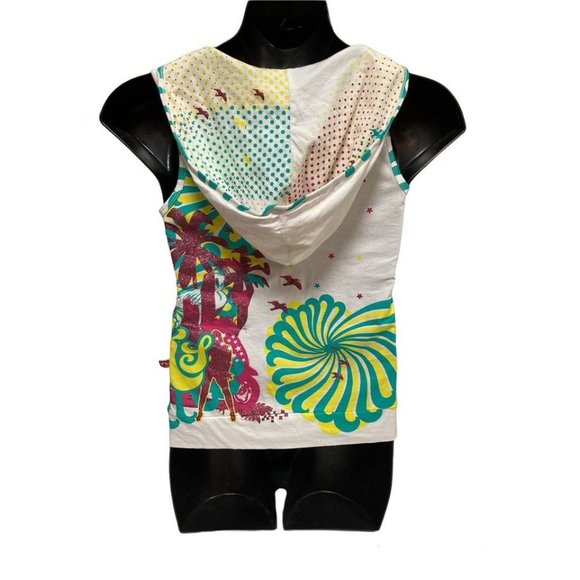 Akademiks Miami Glitter Hooded Tank Top Size Large - Picture 2 of 3